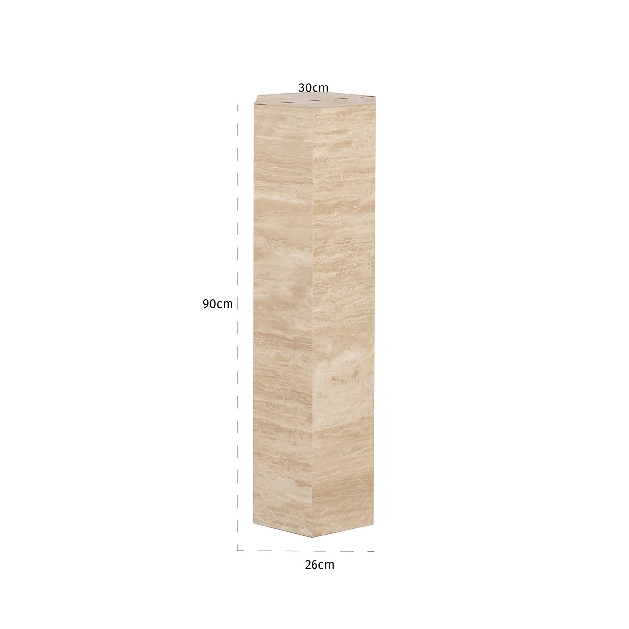 Pilaar Vespin natural beige travertine