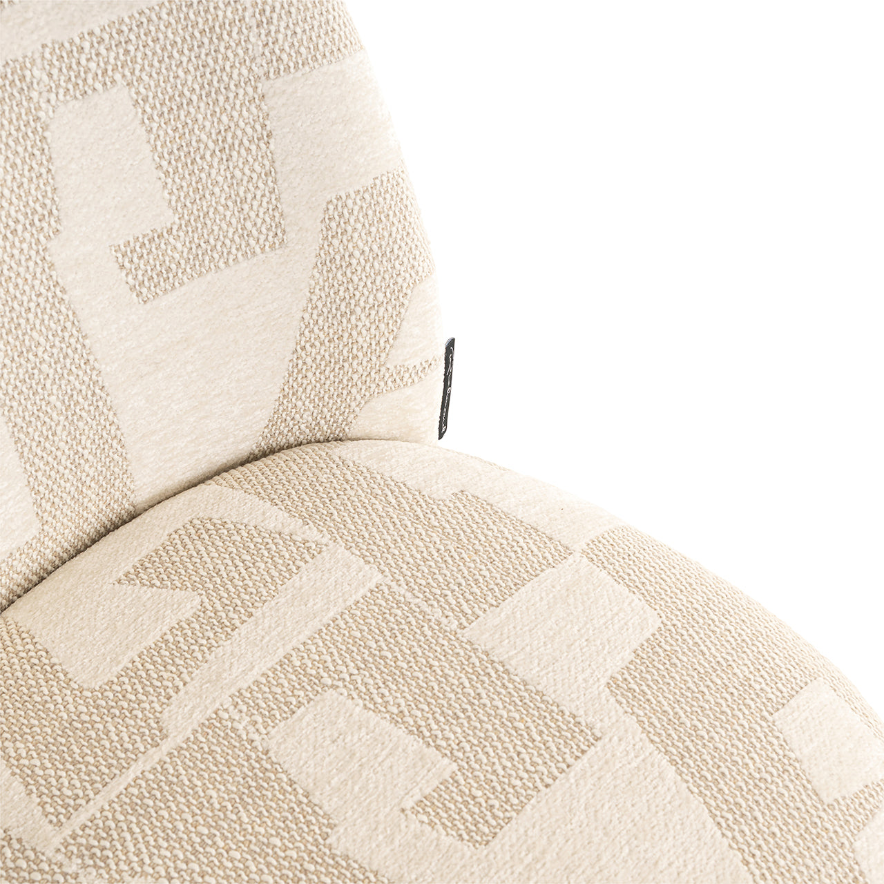 Eetkamerstoelen Lana beige graffic set van 2