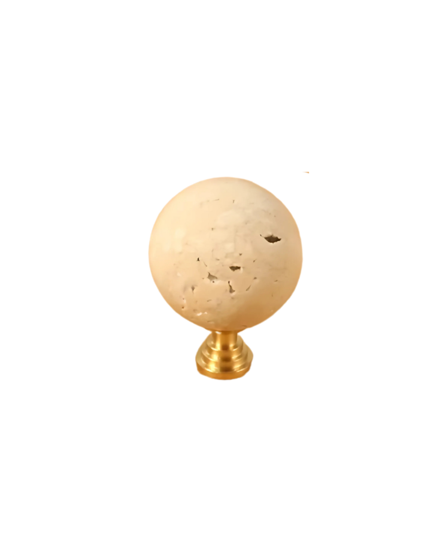 Handle Knob travertine with base
