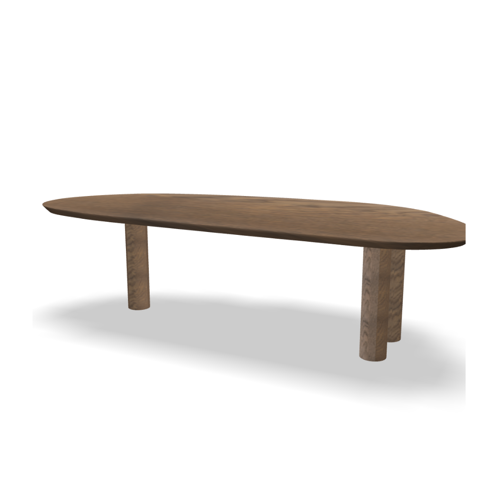 Eettafel Stef - organisch Ash