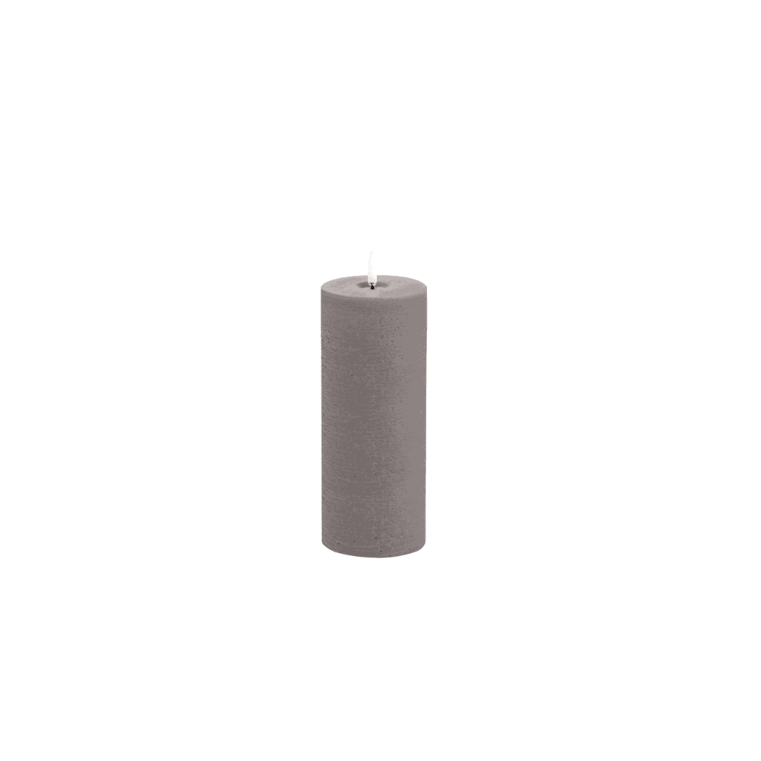 LED kaars Melted Pillar Rustic W7,8 x H20,3cm - Sandstone