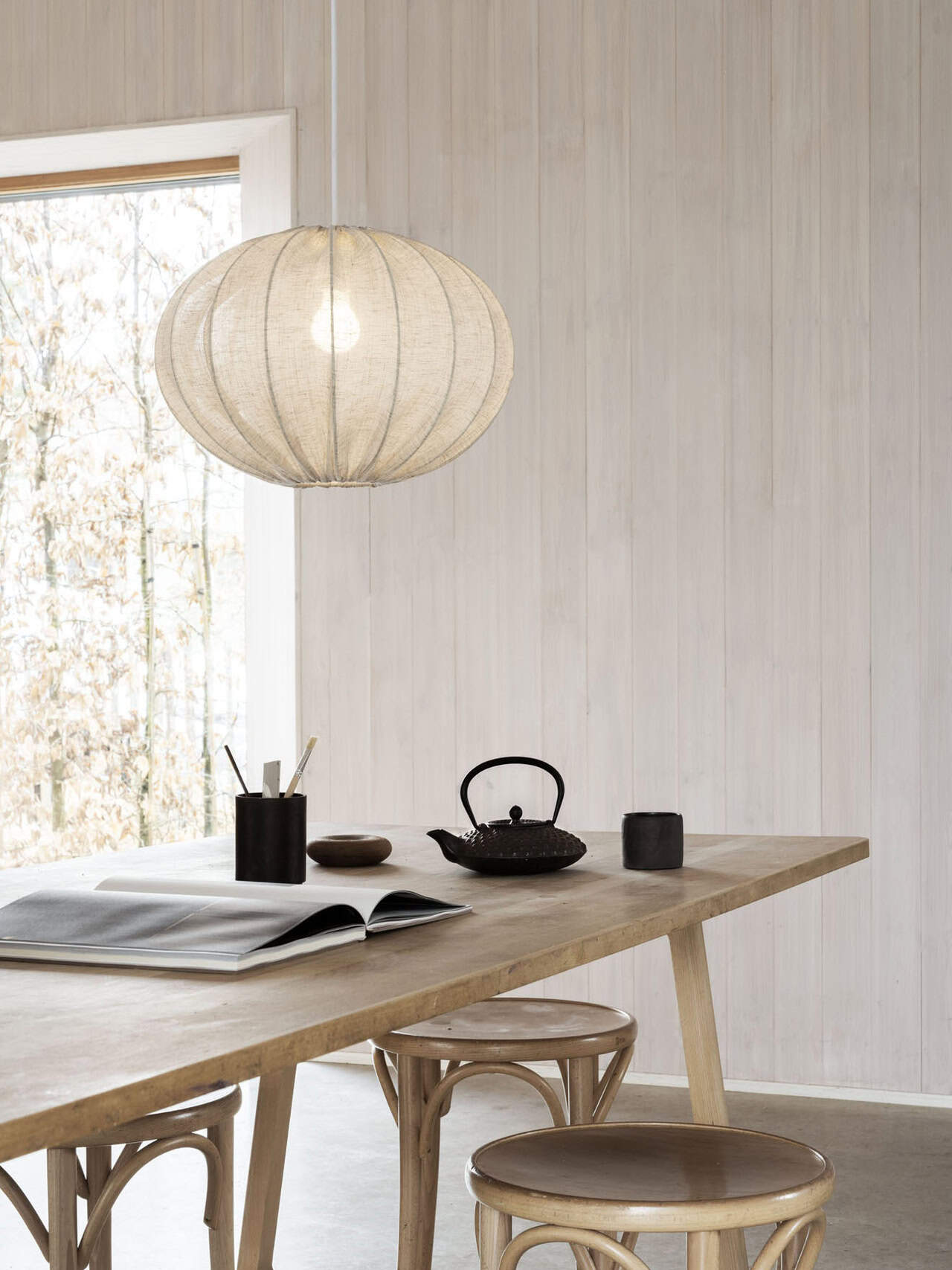 Hanglamp Boll 40 - linen naturel