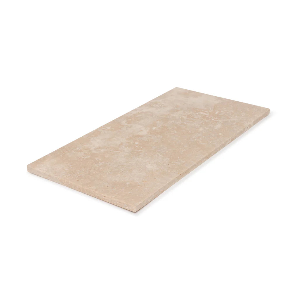 Travertine dienblad rechthoek L 20x40cm