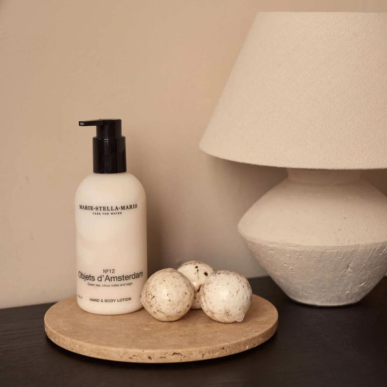 Travertine dienblad rond Ø20cm