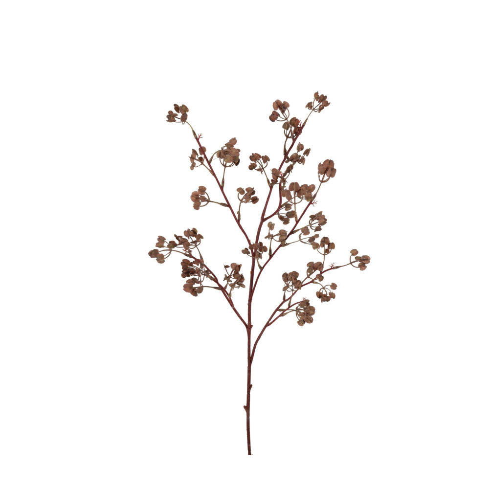 Kunsttak elm seeds spray 110 cm coffee
