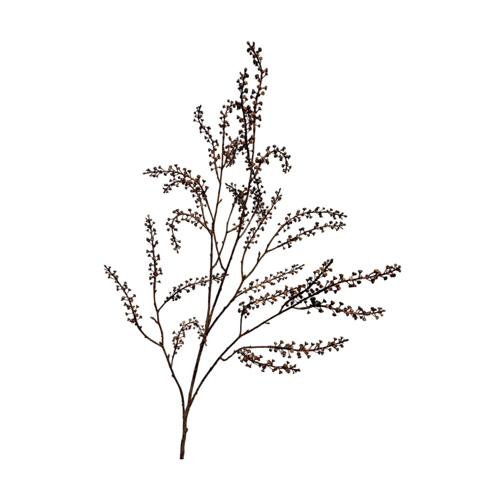 Kunsttak berry spray x 5 98 cm copper