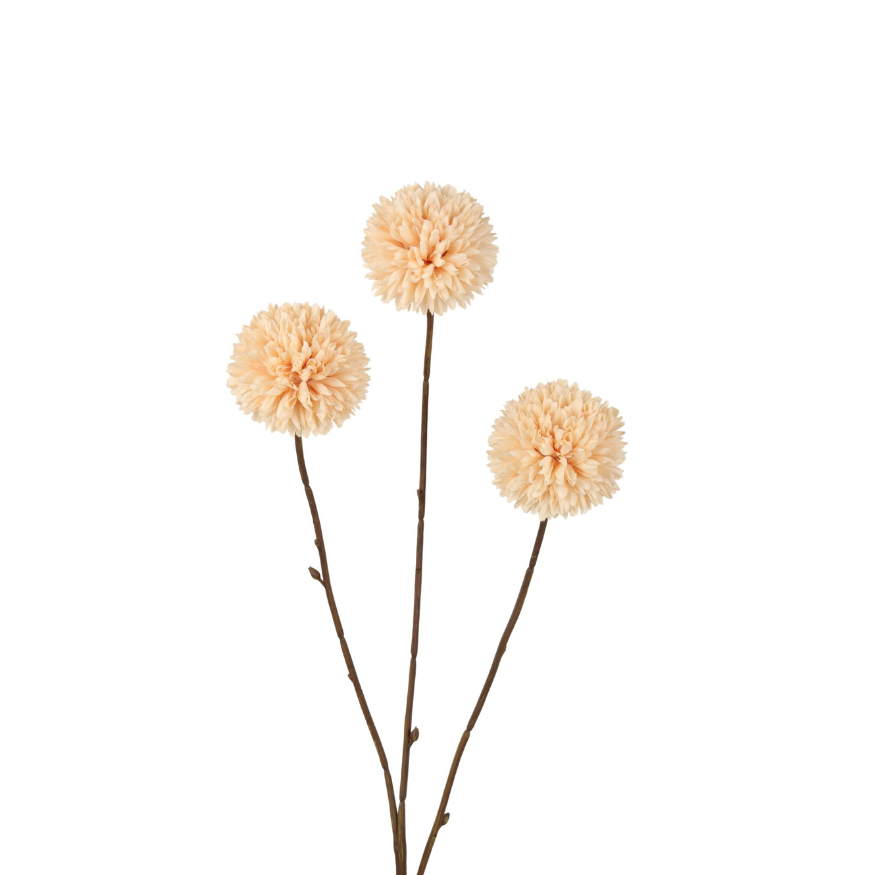Kunsttak Pompom x 3 78 cm cream