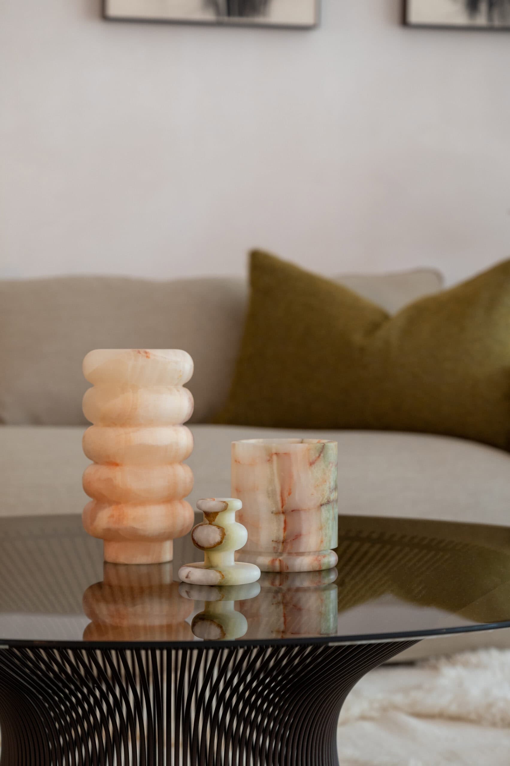 Tealight Onyx Serene green