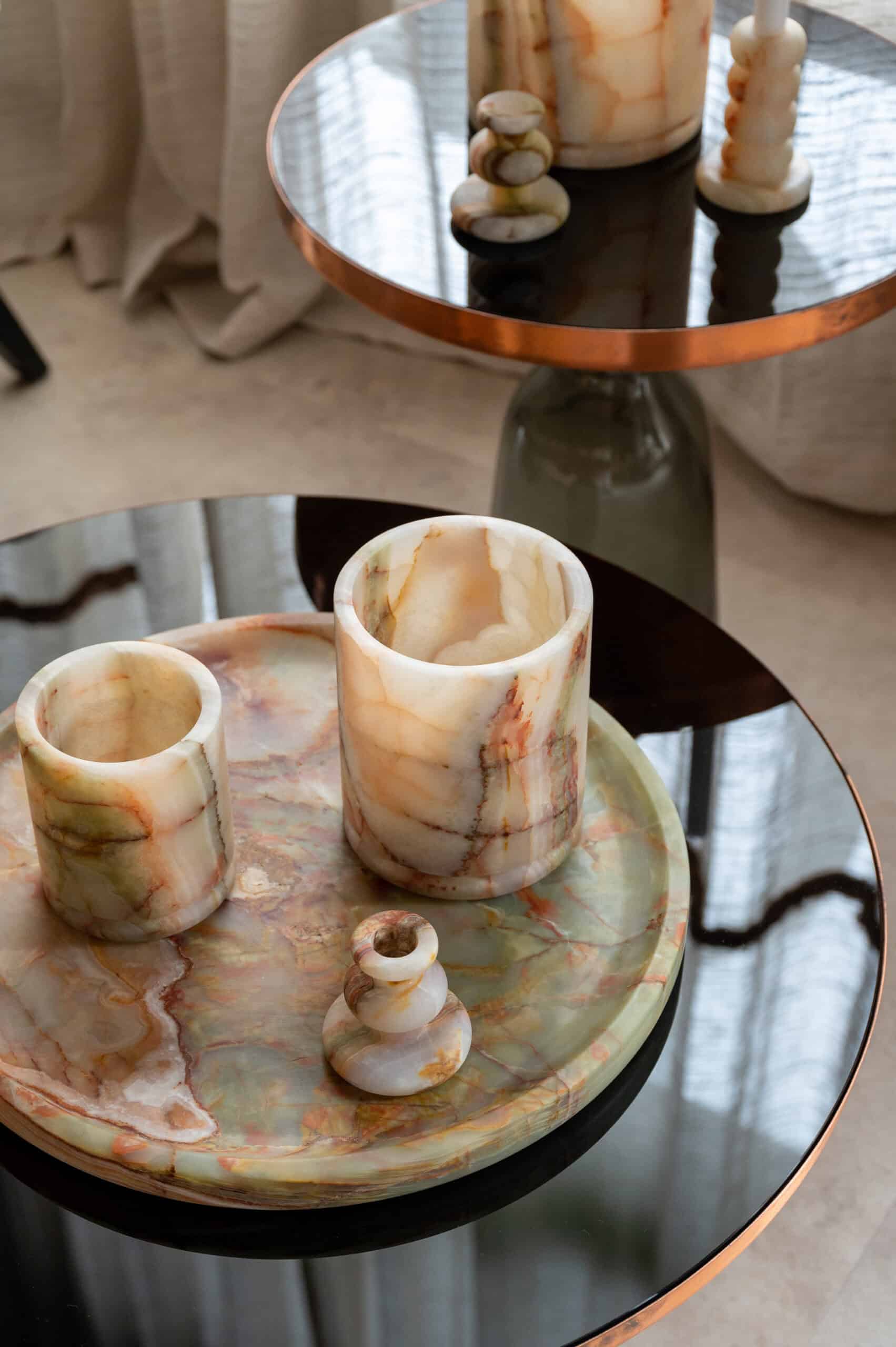 Tealight Onyx Serene green