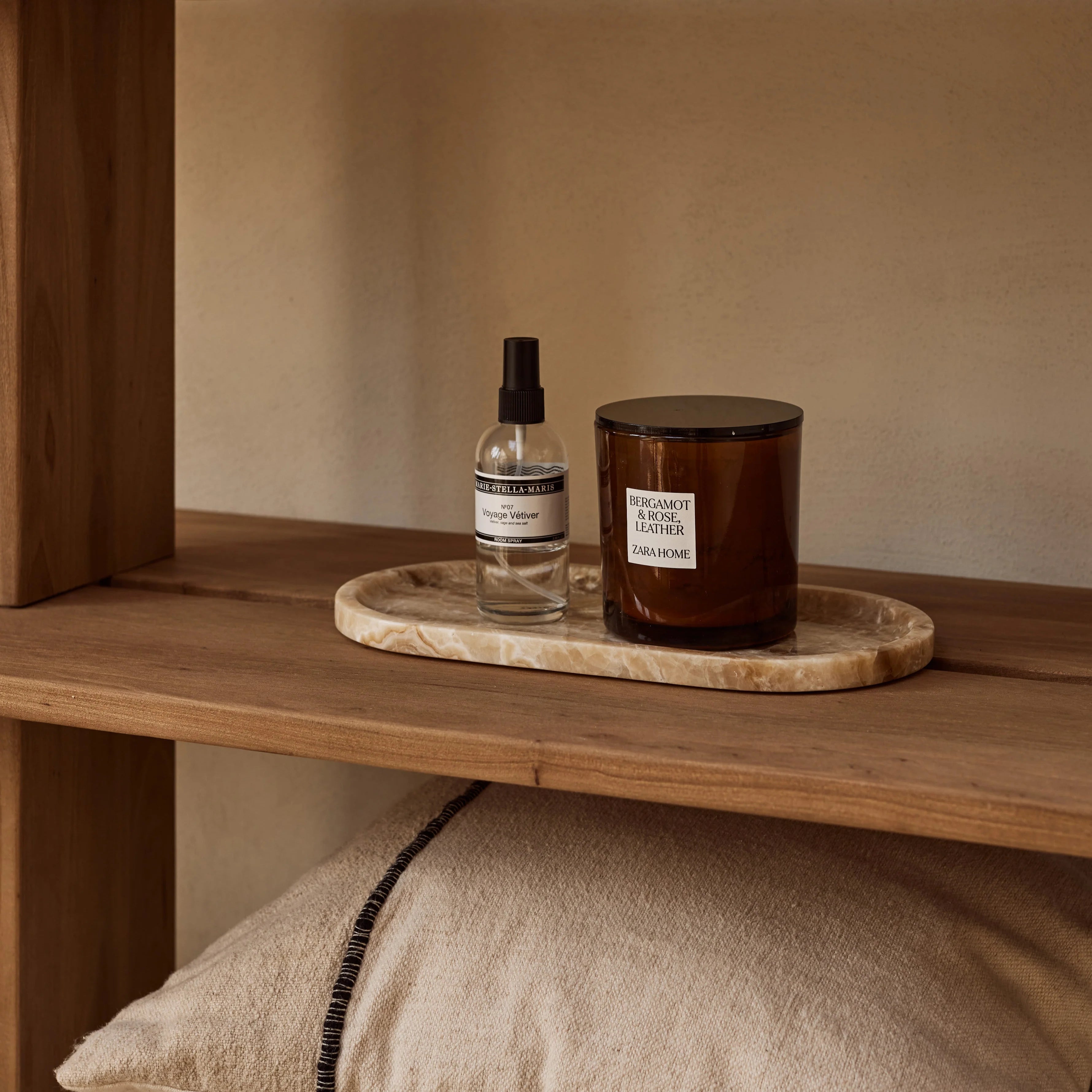 Marmer tray ovaal 30x15cm sandal onyx