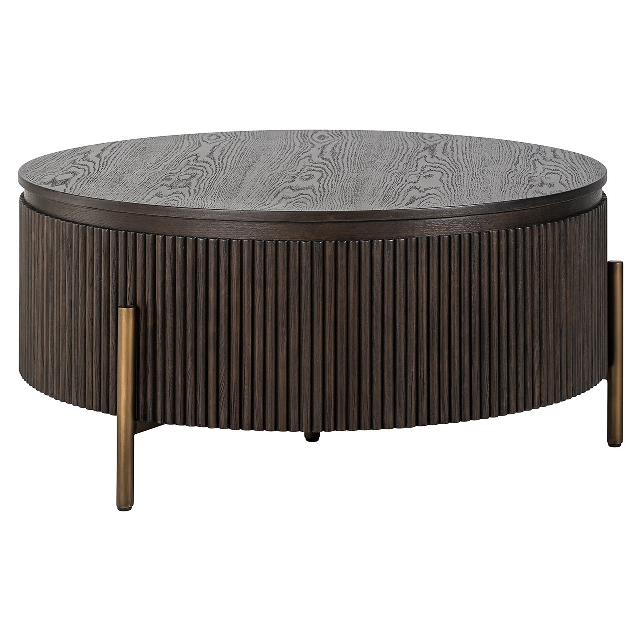 Luxor 95Ø coffee table (Brown)
