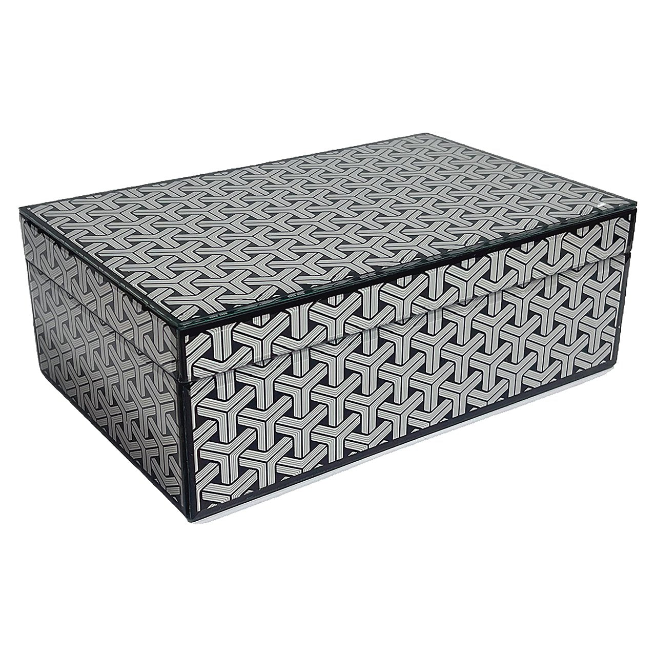 Feliz storage box large (black/white)