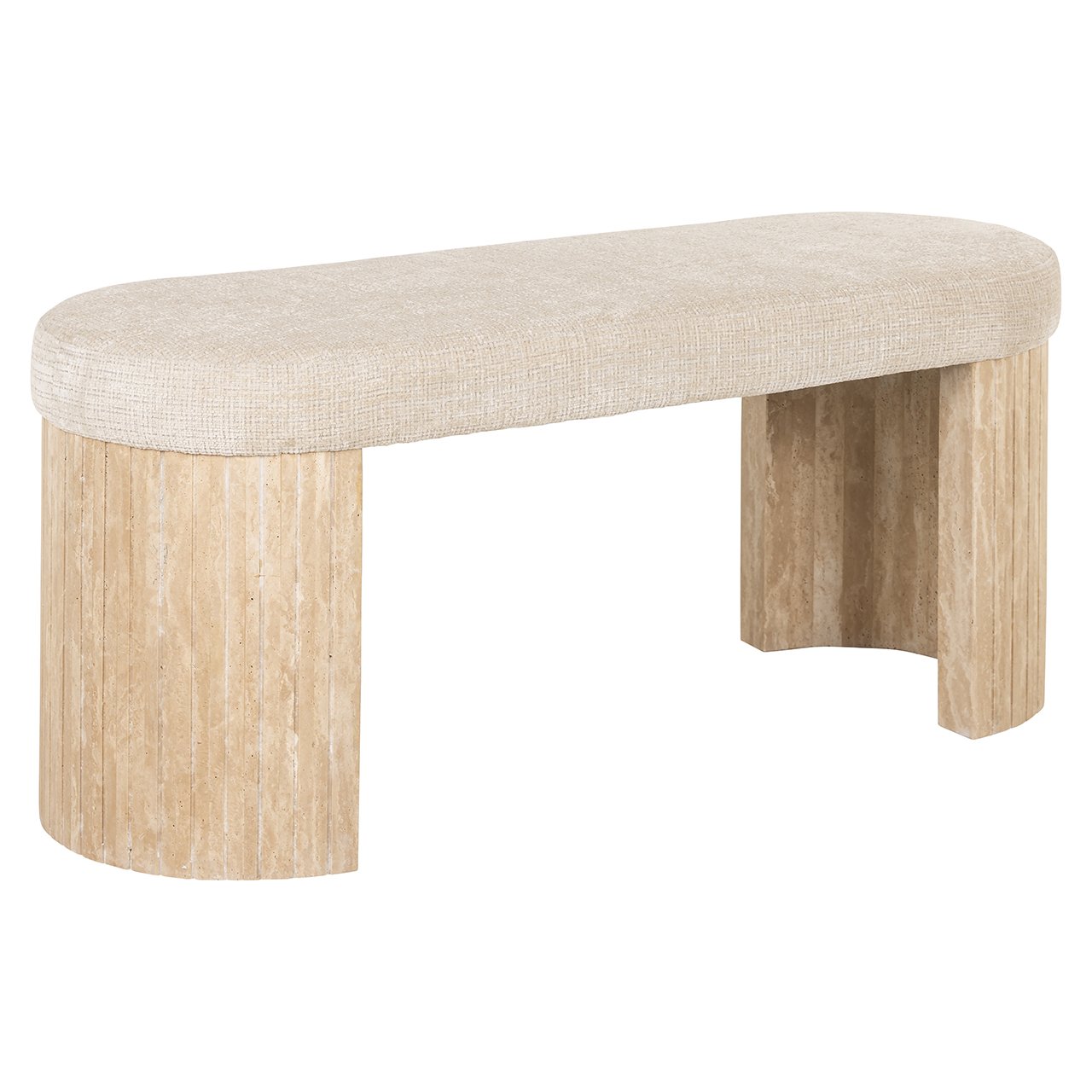 Bank Gallice naturel beige travertin