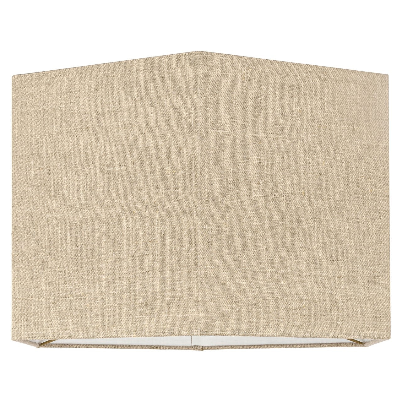 Sally sand linen lampshade, medium hexagonal