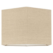 Sally sand linen lampshade, medium hexagonal