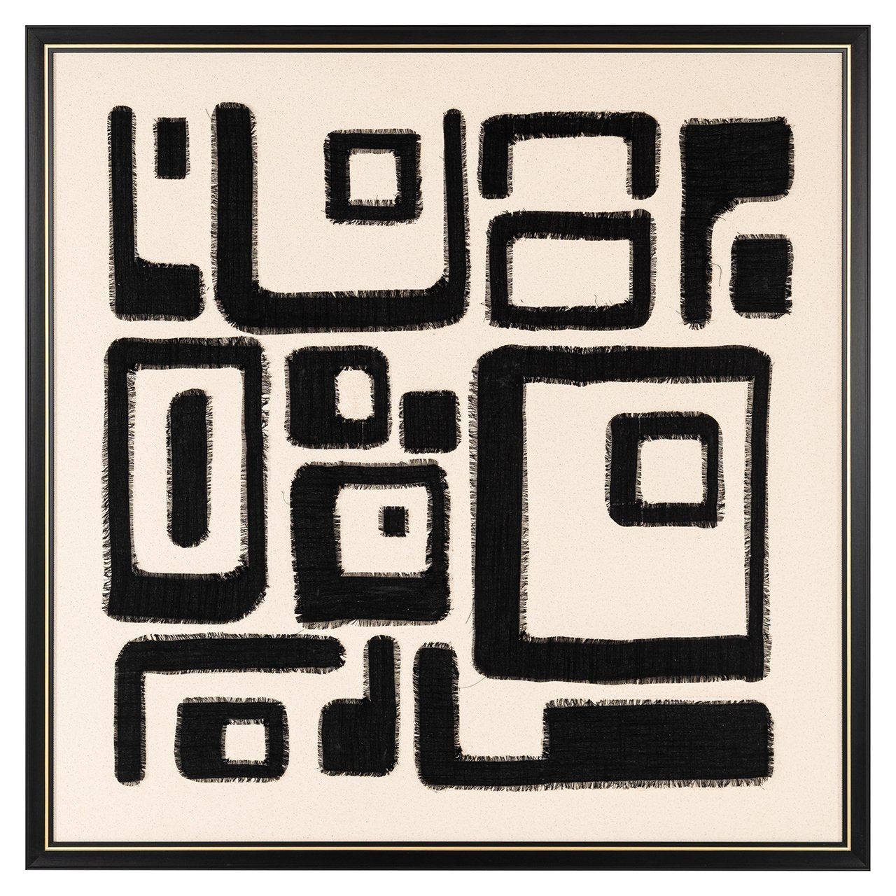 Wanddecoratie Shanita black/white