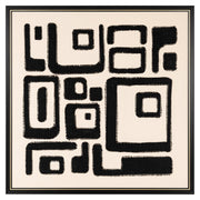 Wanddecoratie Shanita black/white