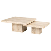 Salontafel La Cantera vierkant set van 2 Beige