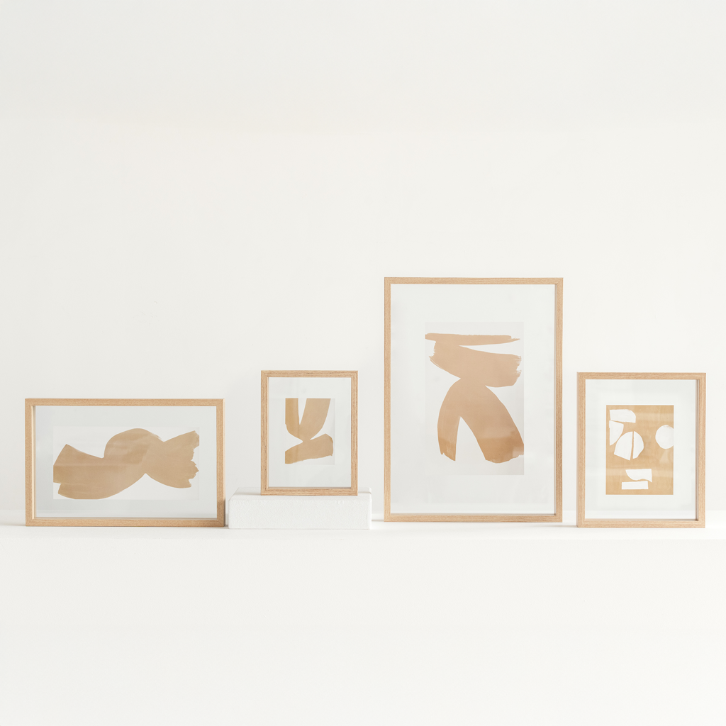 Floating Aesthetic double natural photo frame