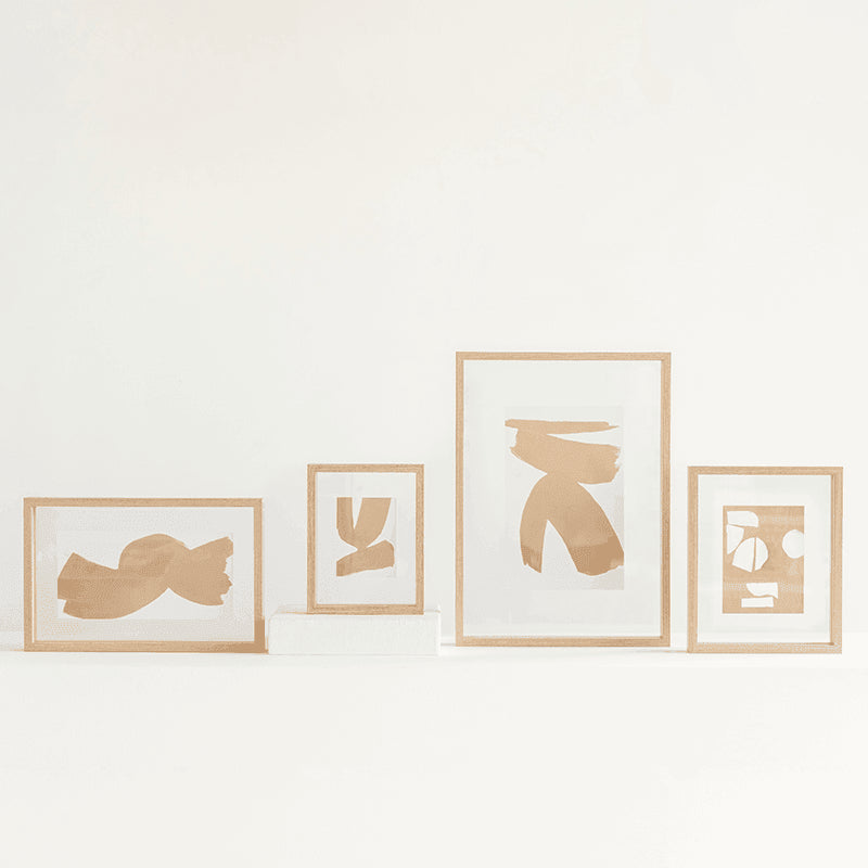 Floating Aesthetic double natural photo frame