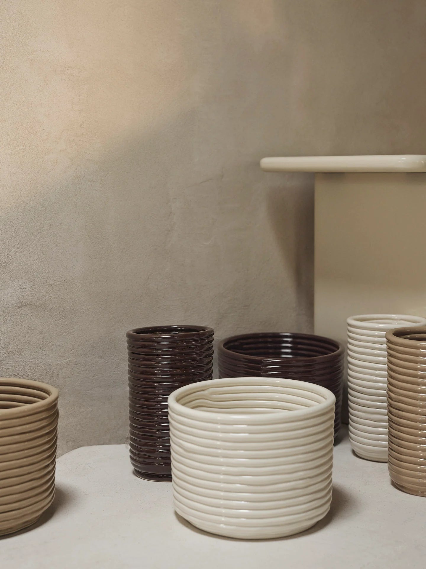 Corduroy Vase - Off White