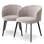 Eetkamerstoel Lloyd with arm set van 2