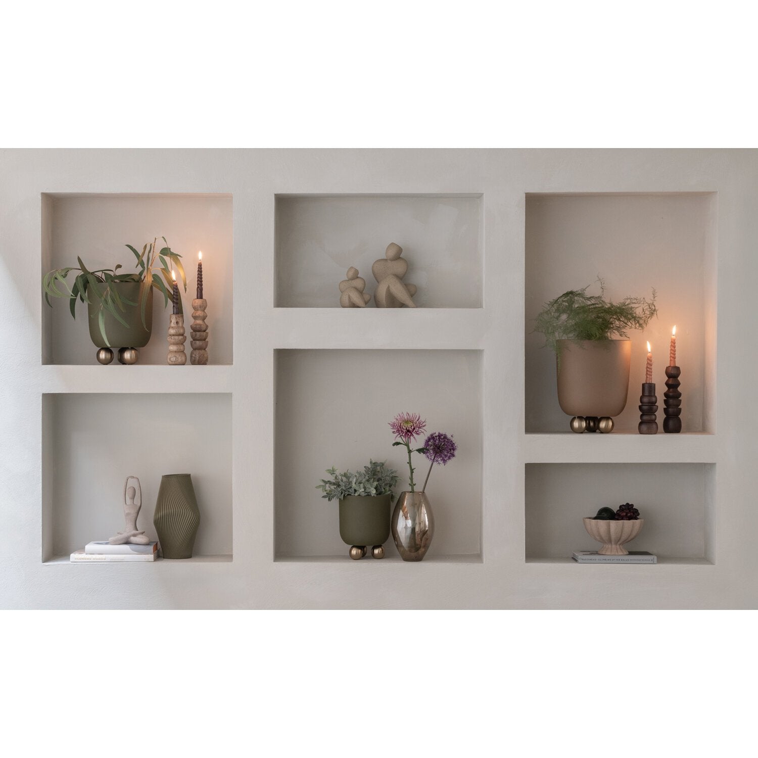 Schaal Flor hoog - soft brown