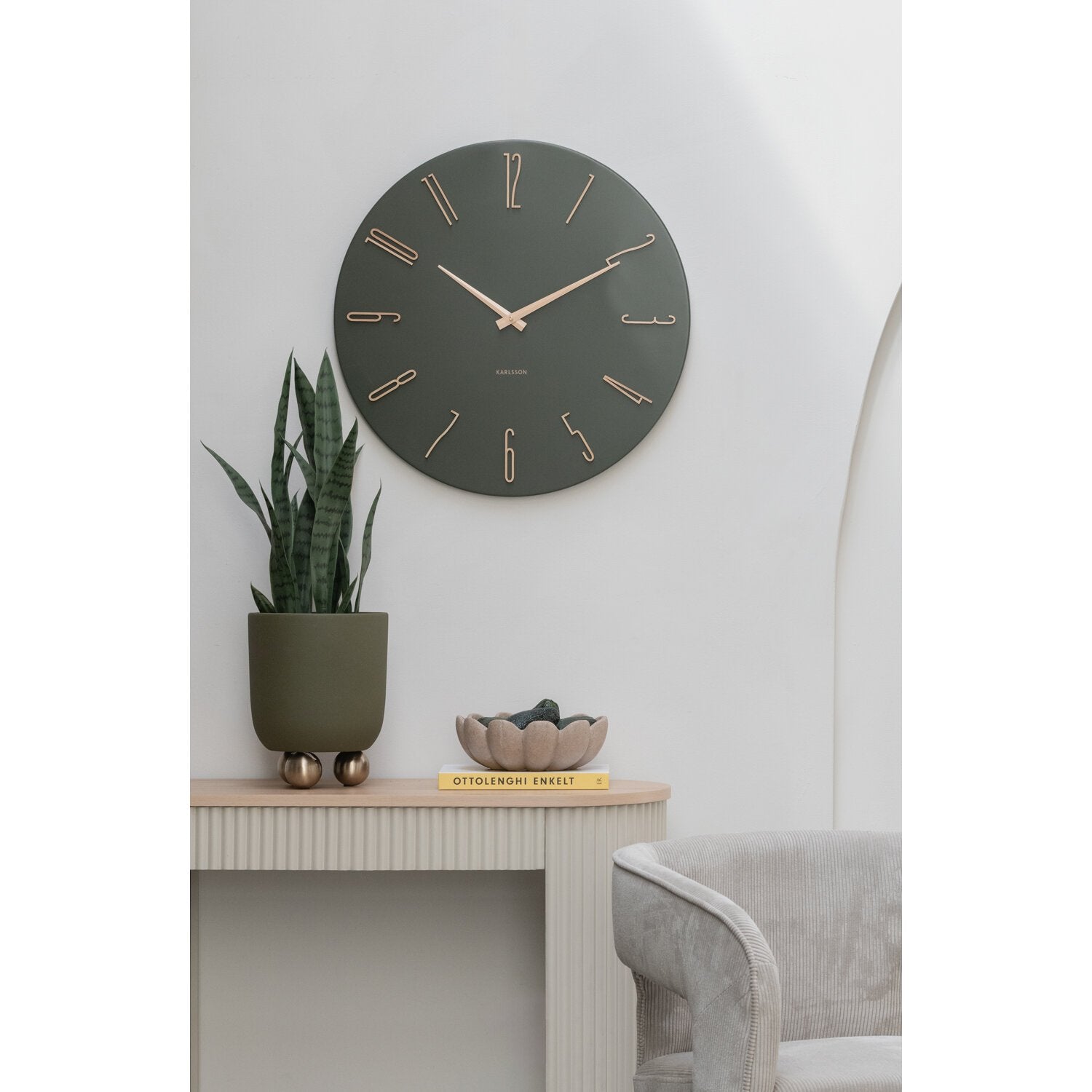 Schaal Flor L - soft brown