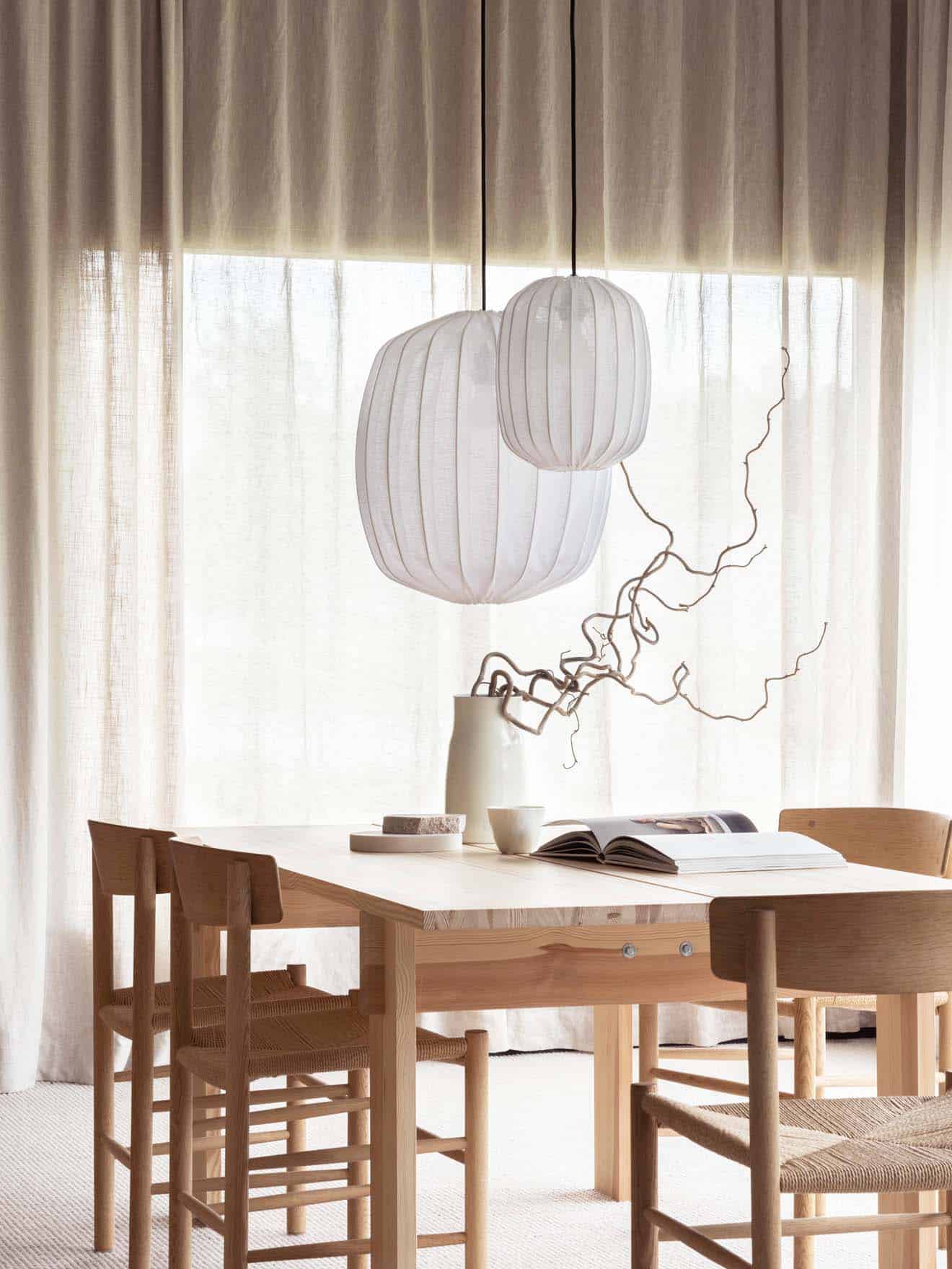 Hanglamp Prisma pendant 45 - linnen wit