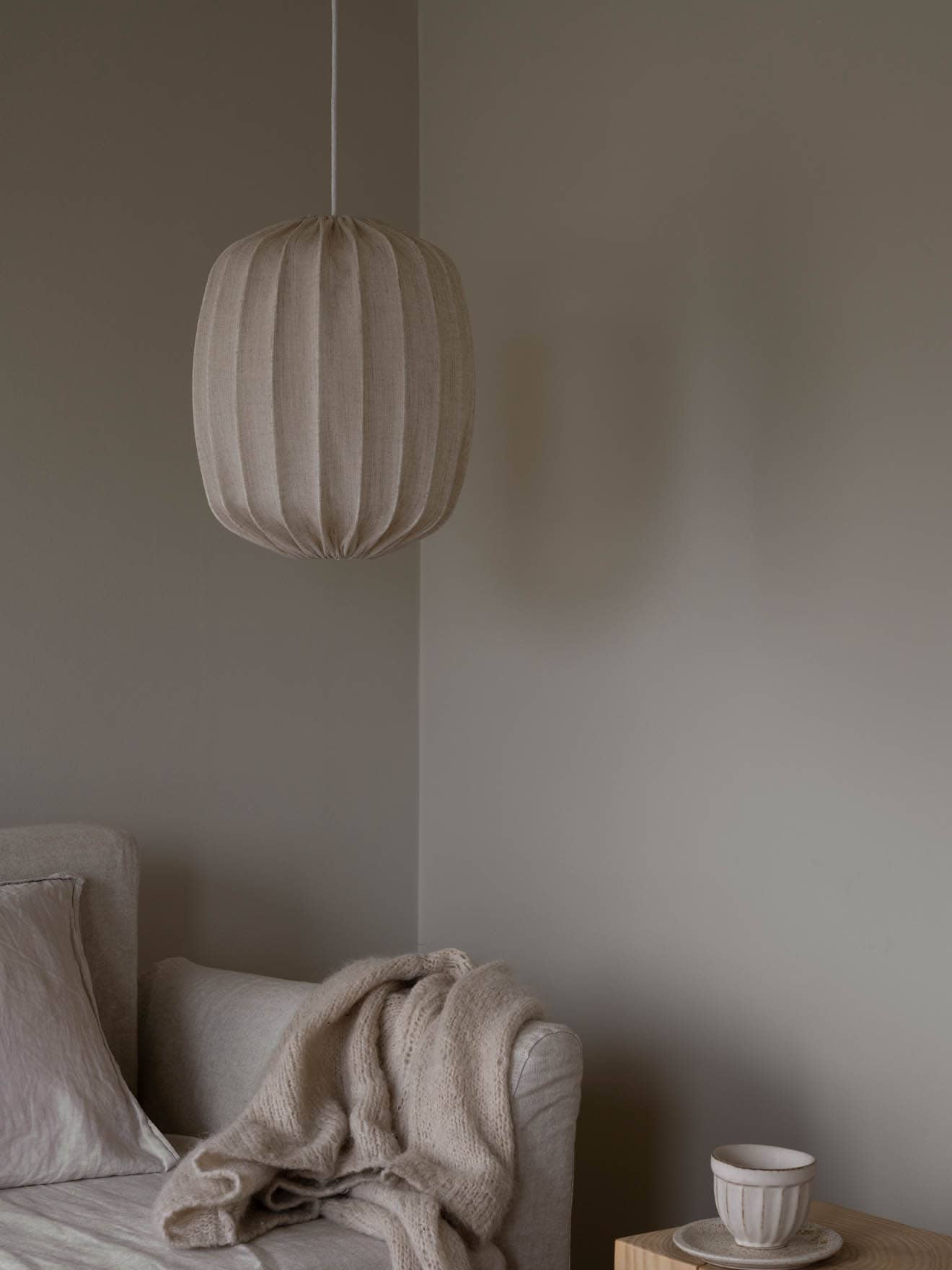 Hanglamp Prisma pendant 35 - linnen naturel