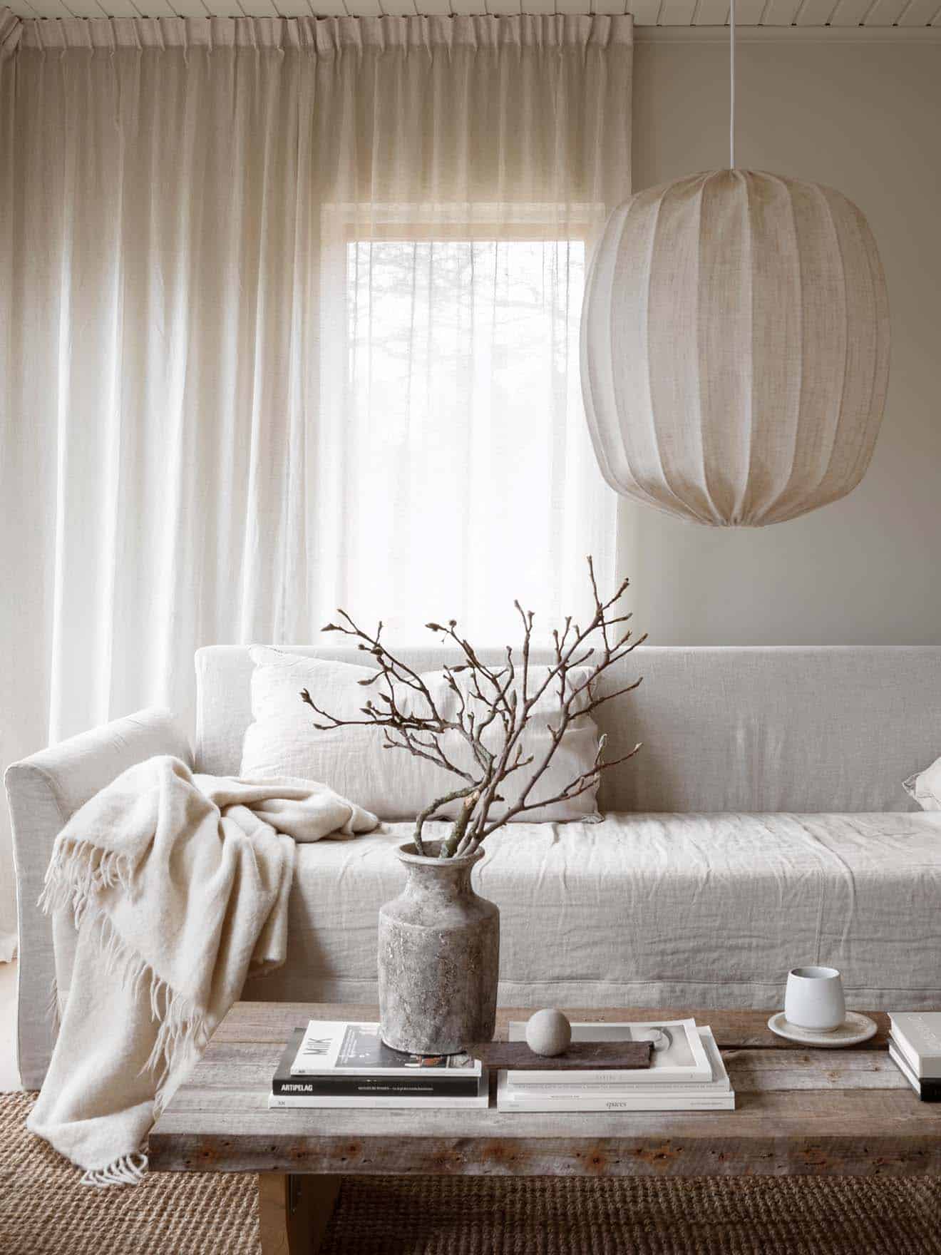 Hanglamp Prisma pendant 45 - linnen naturel