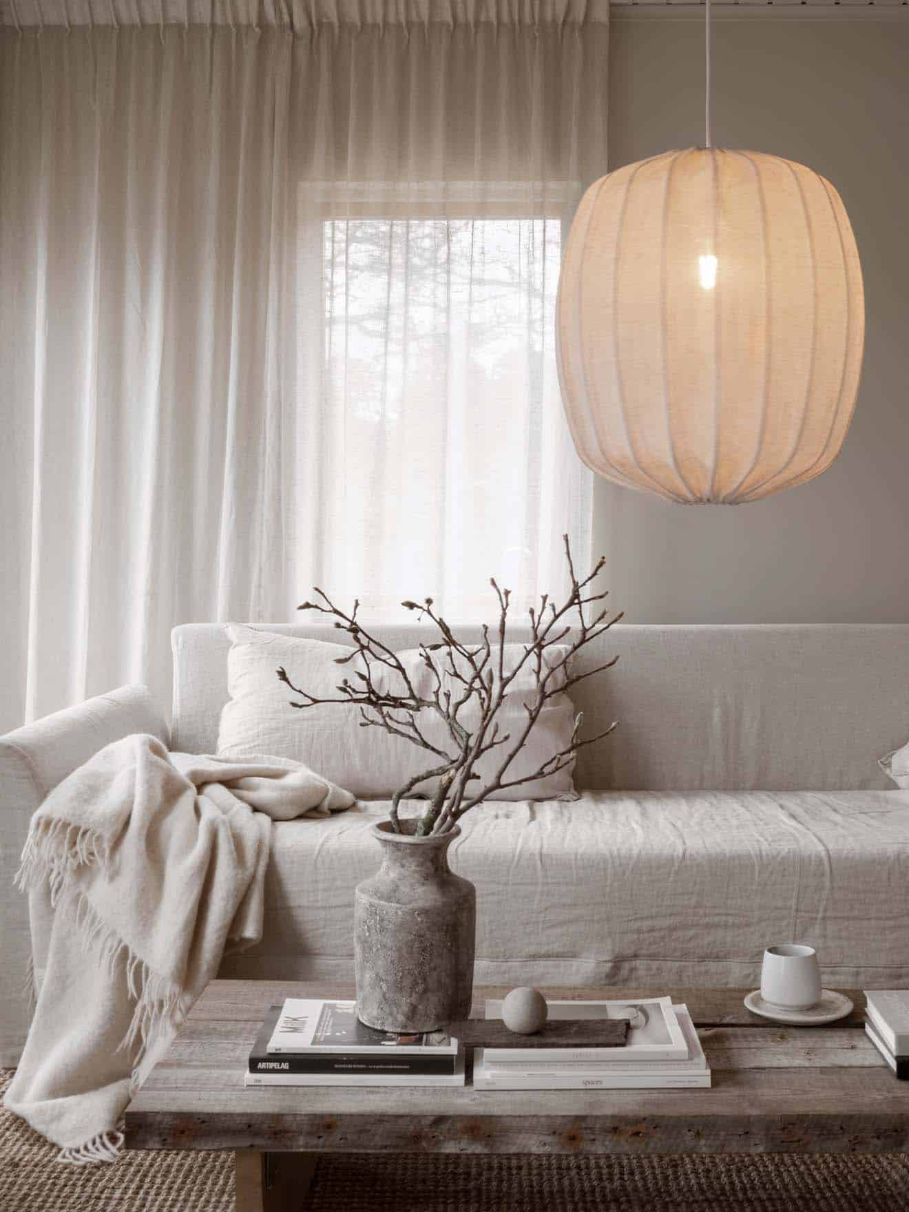 Hanglamp Prisma pendant 45 - linnen naturel