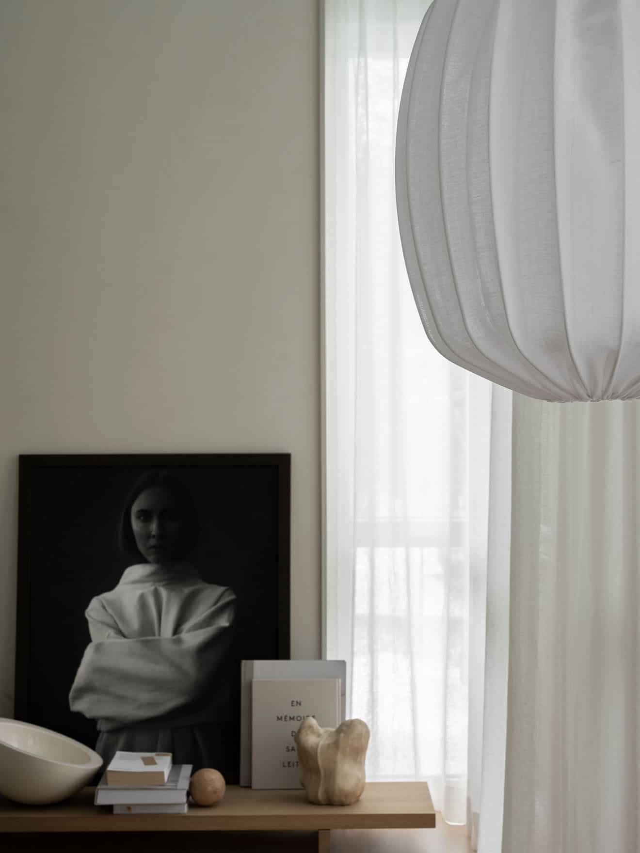 Hanglamp Prisma pendant 45 - linnen wit