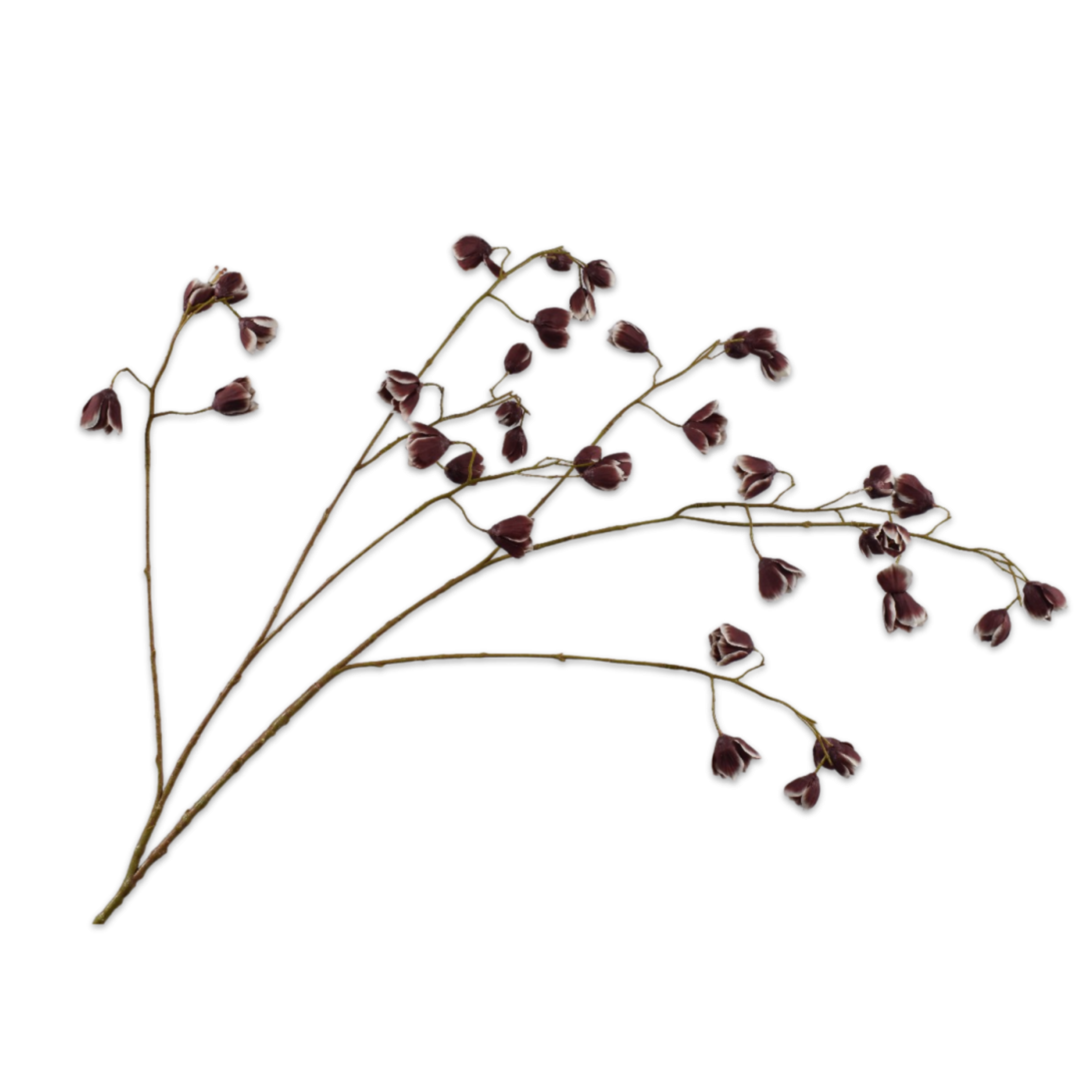 Kunsttak Fritillaria Bruin/Wit 123 cm