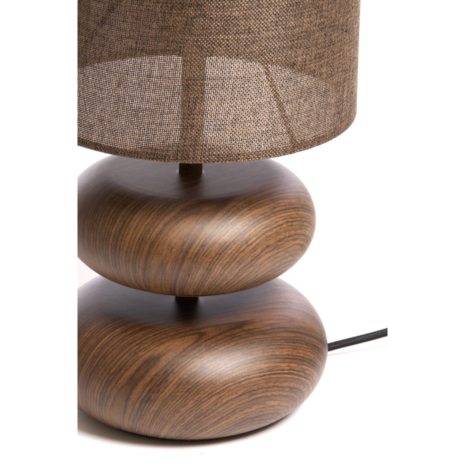 Tafellamp Danialo 22x50,5 cm bruin+hout