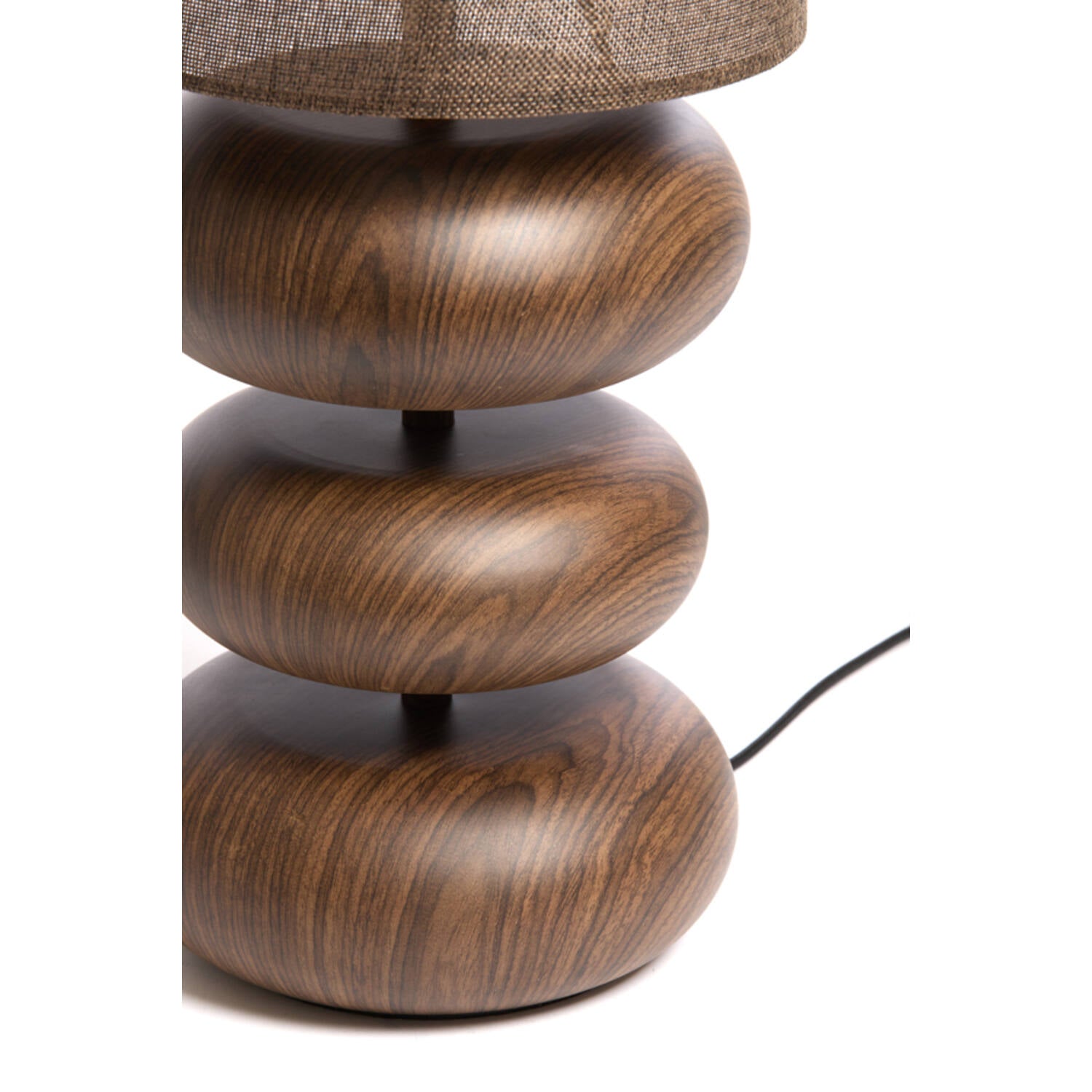 Tafellamp Danialo 22x67,5 cm bruin+hout