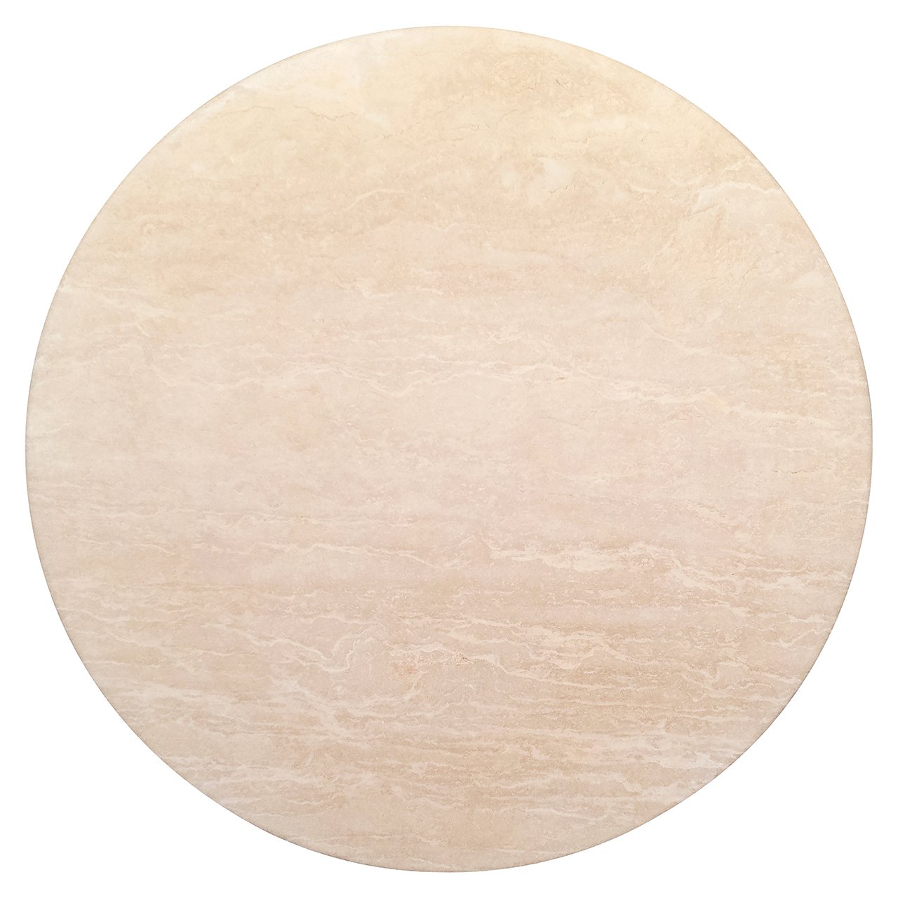 Round dining table Renaissance beige Travertine (Beige)