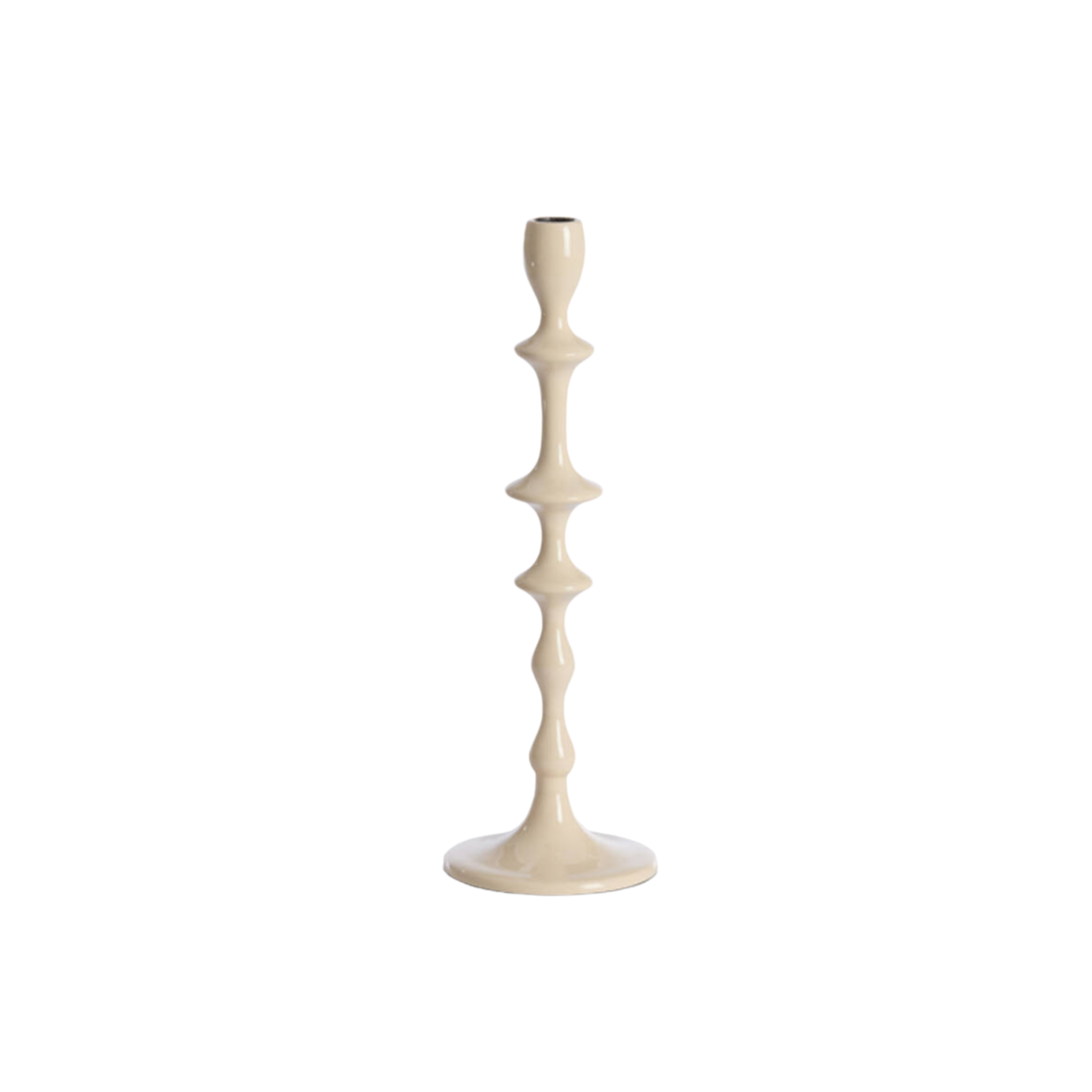 Kandelaar Vicari creme Ø12x36 cm