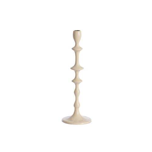 Kandelaar Vicari creme Ø12x36 cm