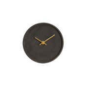 Klok Veti Mango hout donkerbruin Ø15 cm