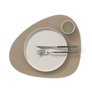 Placemat Curve L Clay brown