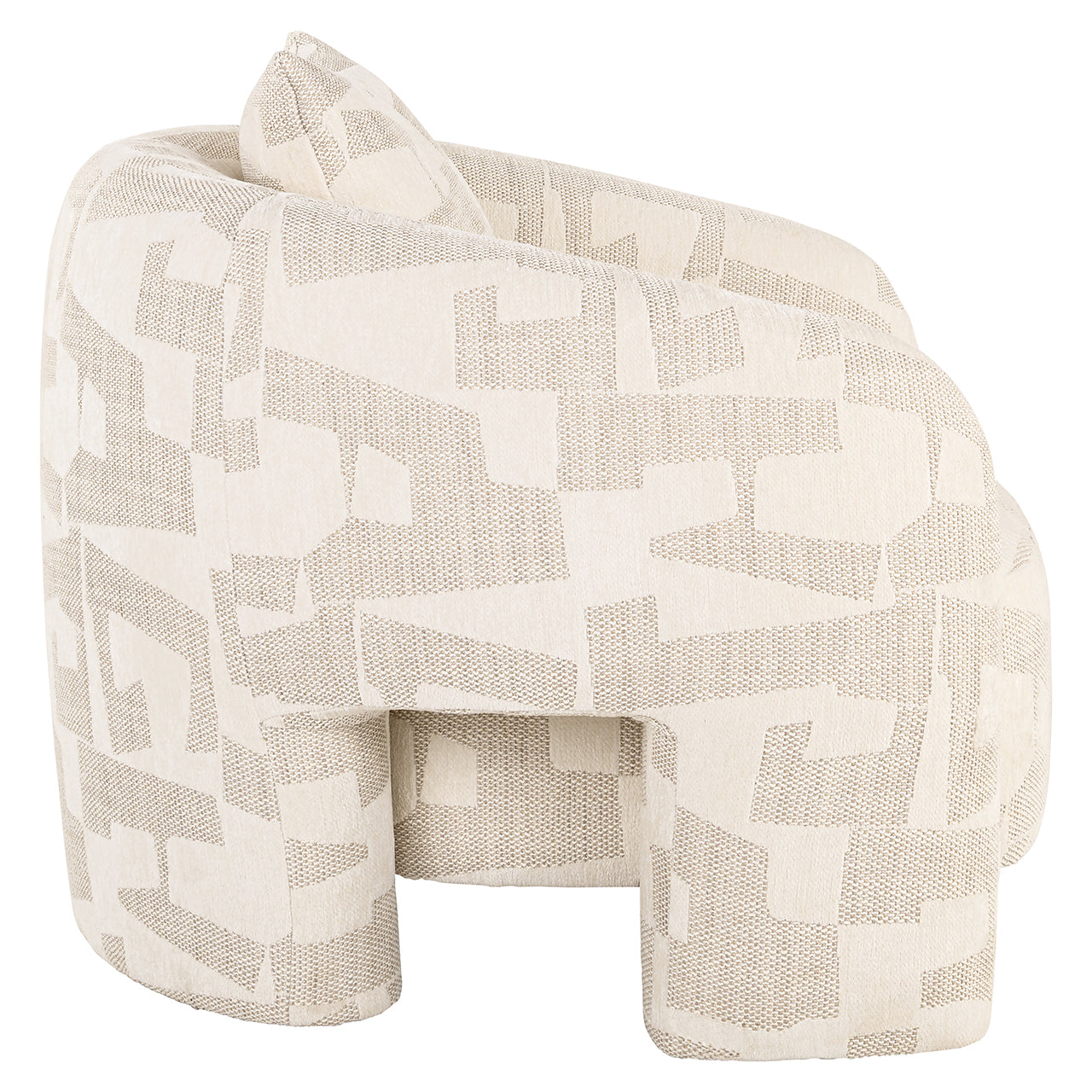 Lounge fauteuil Tuscany beige graffic