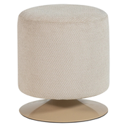 Islen poef met draaivoet bouclé beige