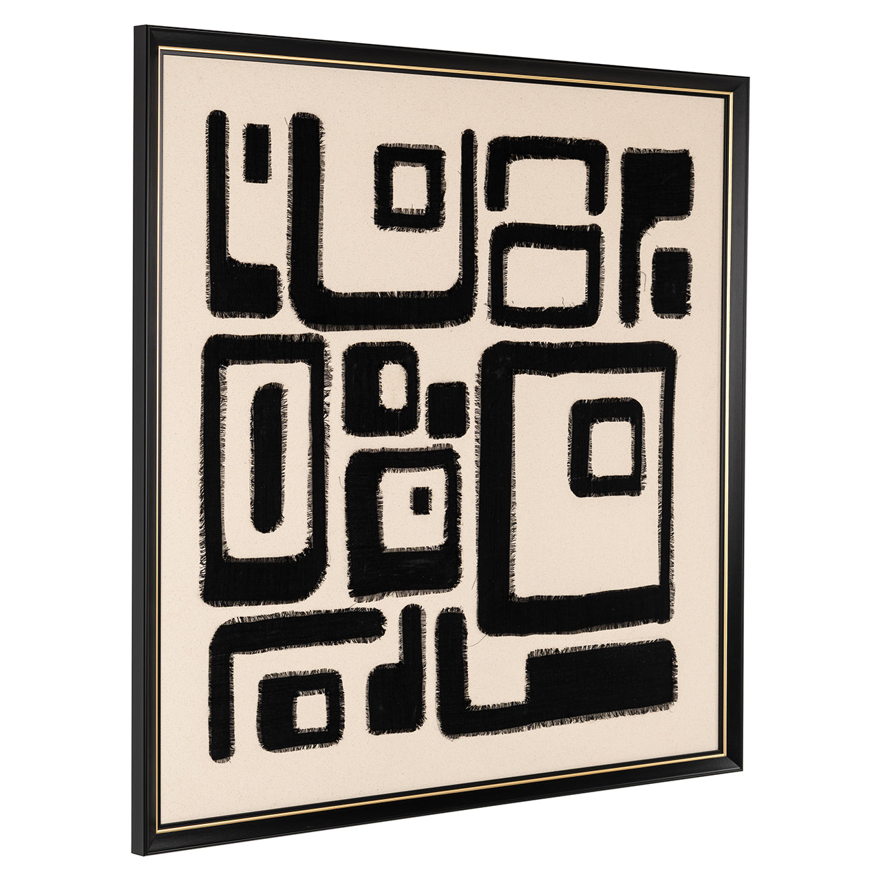 Wanddecoratie Shanita black/white