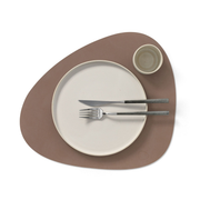 Placemat Curve L Truffle