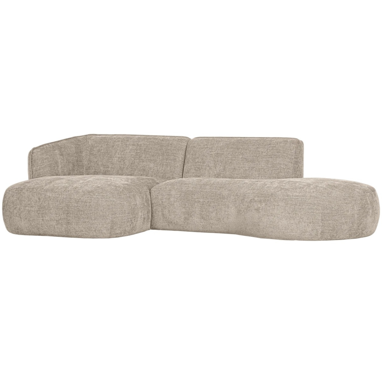Polly chaise longue links zand
