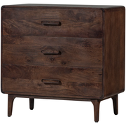 LIYA CHEST OF DRAWERS MANGO WOOD DARK BROWN