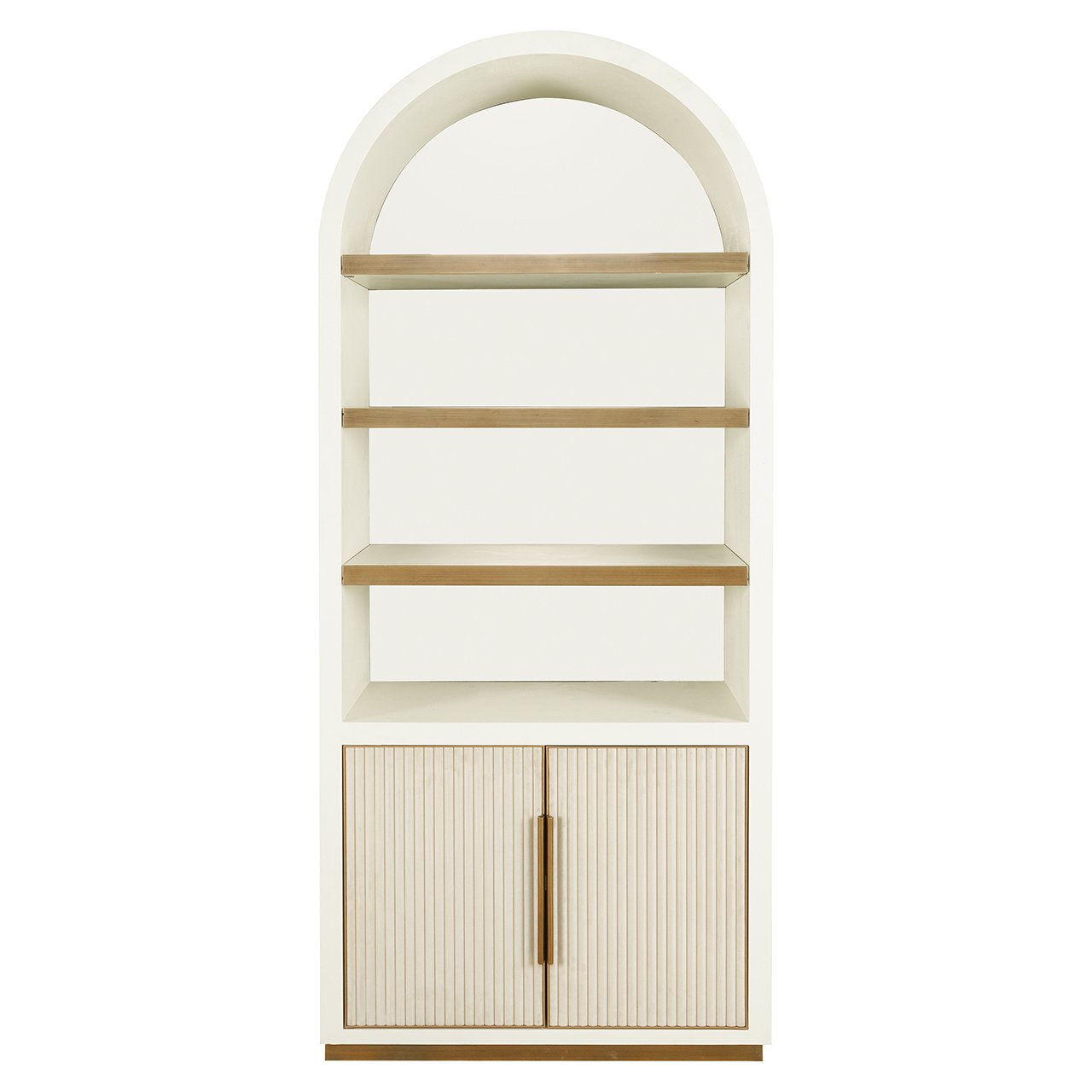 Tivoli wall cabinet with curved top, 2 doors, 3 shelves (White)