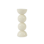 Kandelaar Nyons Glans creme Ø7,5x20,5 cm