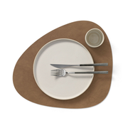 Placemat Curve L Bruin